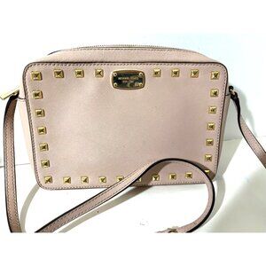 Michael Kors Pink Ballet Purse Crossbody Saffiano Leather